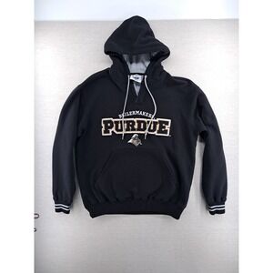 Vintage Lee Sport Purdue Hoodie Mens Medium Boilermaker Gold & Black Sweatshirt